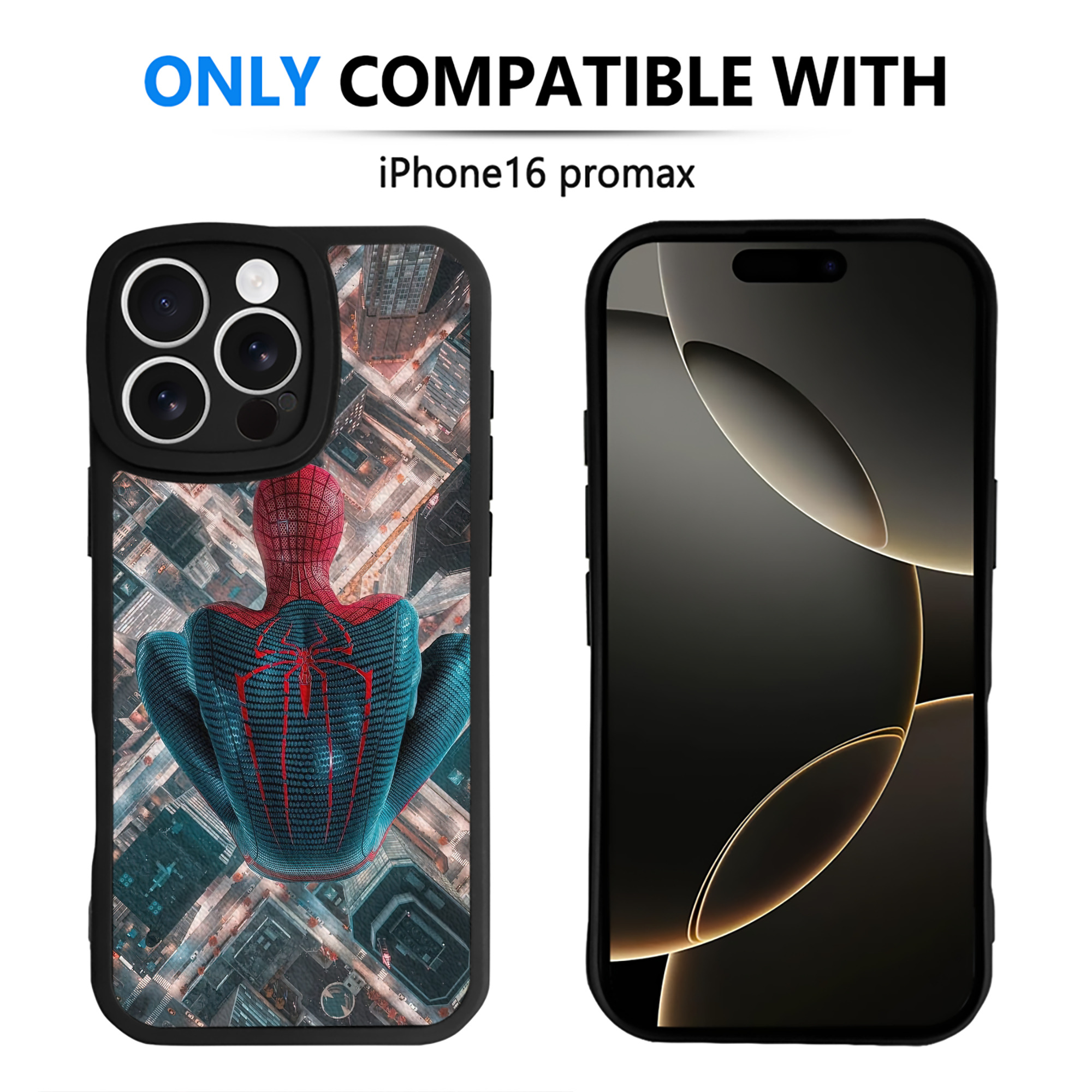 Spider Man スパイダーマン 【iPhone 16シリーズ対応】シリコンスマホケース（レザー調） 材質：シリコン